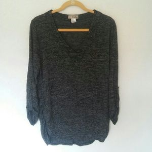 Static Grey Maternity Long Sleeve Top